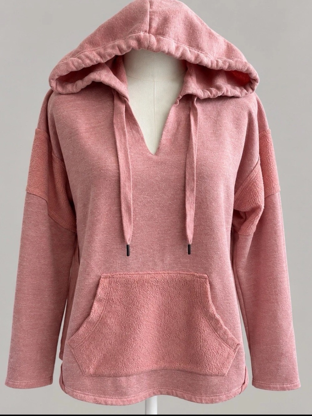 C&C California Canyon Tulip Hoodie Women’s M Pink Fleece Pullover